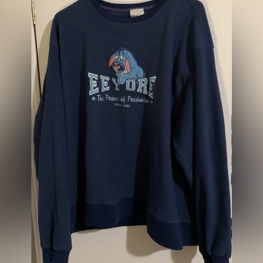 Vintage Disney Eeyore Embroidered Sweater Sweatshirt Fleece